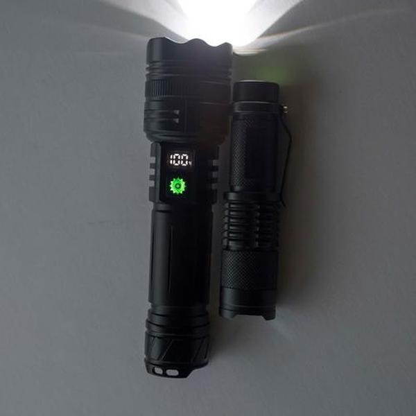 100000LM Super Bright Rechargeable Tactical LED Flashlight, World's Brightest Flashlight with 5 Modes and Waterproof Design photo review