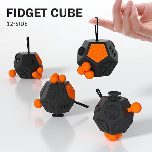 12-Side Fidget Cube for Stress, Anxiety, and Depression Relief