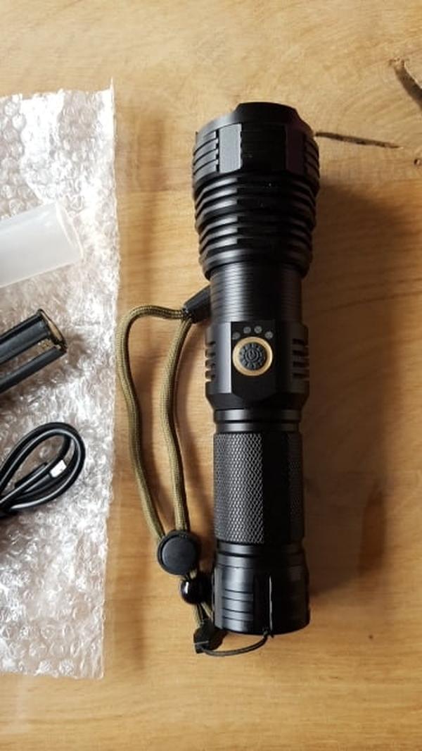 150000 Lumens XHP70.2 Most Powerful Usb Led Flashlight photo review