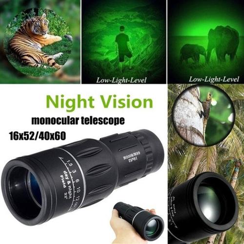 16x52 HD High Power Binoculars with Enhanced Green Film for Wide-Angle Viewing