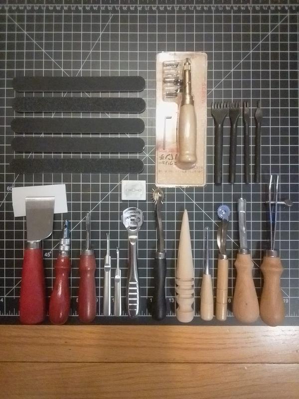 18-Piece Leather Craft Tools Kit - Leather Working Tools for Beginners - DIY Leather Working Essentials photo review