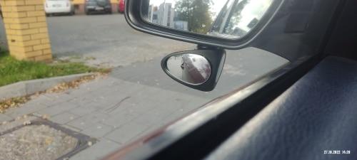2-in-1 Car Blind Spot Mirror with 360° Rotation and Stick-On Convex Glass photo review