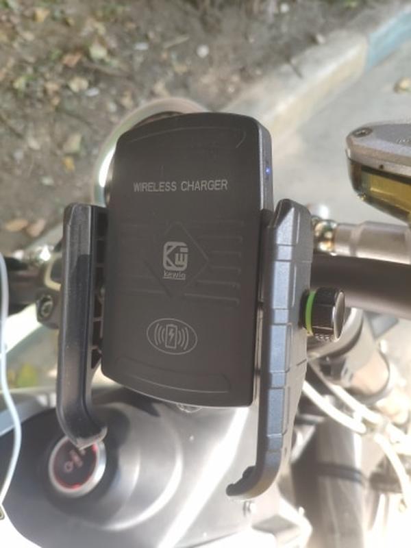 2-Way Mounted Motorcycle Handlebar Cell Phone Holder With Quick 3.0 Usb Charging photo review