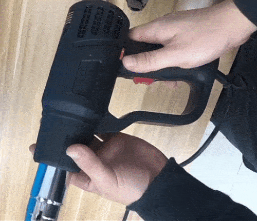 2000W Heat Gun Air Gun Dual Temperature Settings + 4 Nozzles High Power Tool