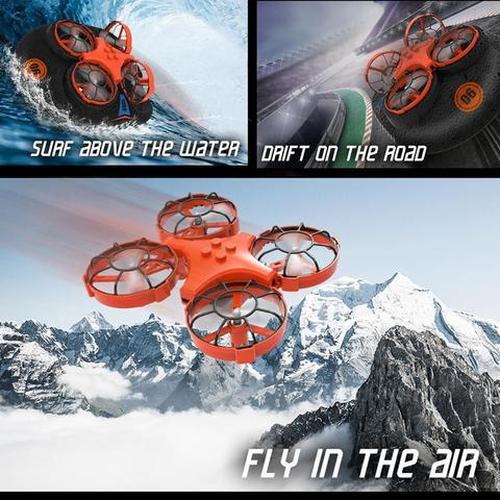 3-in-1 Flying Air Water &amp; Land Hovercraft RC Drone RTF Quadcopter