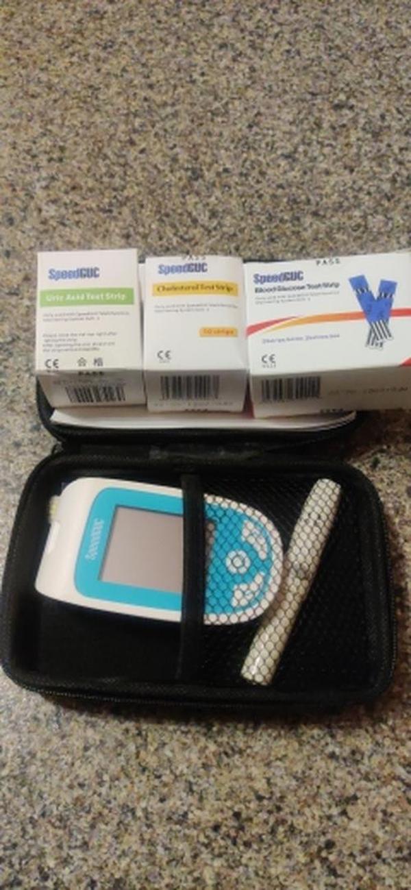 3 in1 Multifunction cholesterol uric acid glucose meter kit photo review