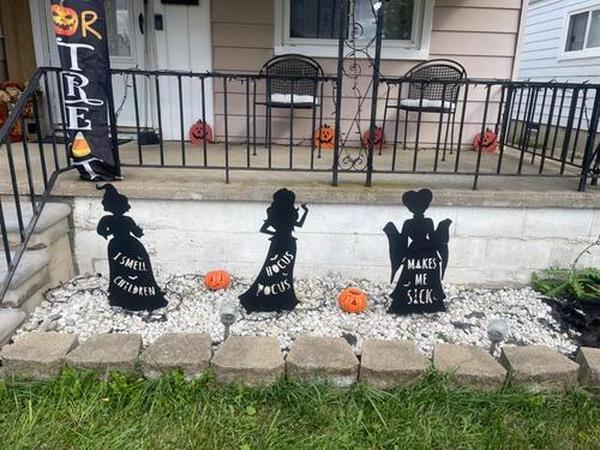 3 Pcs Large Size Hocus Pocus Halloween Decorations, Halloween Witches Yard Signs with Stakes photo review