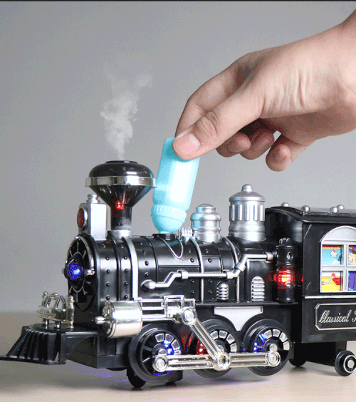 3 Speed Remote Control Rc Train Set With Smoke, Sound And Light