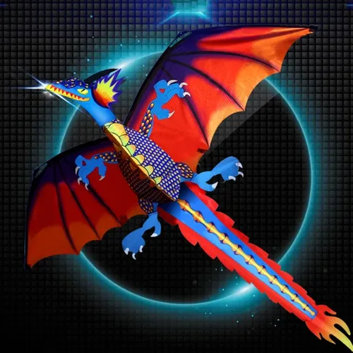 3D Dragon Single Line Kite For Adult Kids Classical Sports Outdoor Easy To Fly