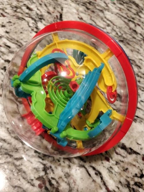 3D Magic Intellect Maze Kids Balance Logic Ability Puzzle Training Ball Toys photo review