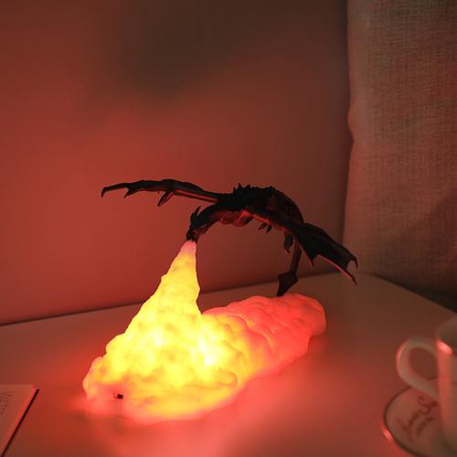 3D Printed LED Dragon Lamp: Unique Lighting for Home Decor