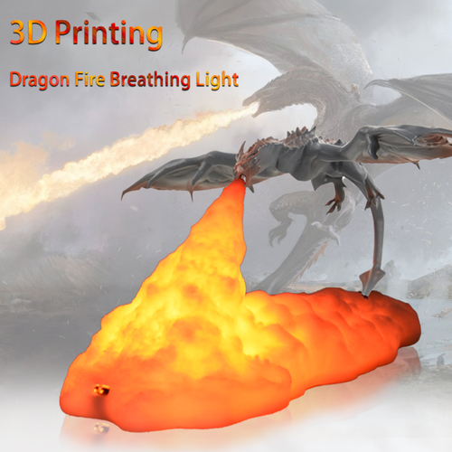 3D Printed LED Dragon Lamp: Unique Lighting for Home Decor