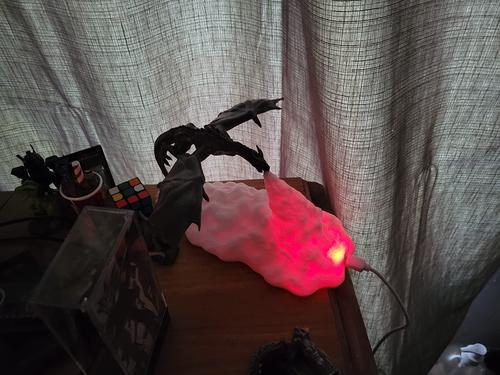 3D Printed LED Dragon Lamp: Unique Lighting for Home Decor photo review