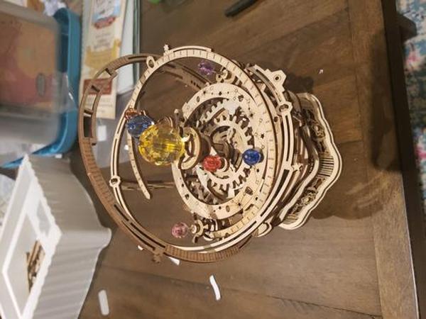 3D Wooden Puzzles for Adults Mechanical Music Box-Starry Night, DIY Rotating Music Box Model Building Kits photo review