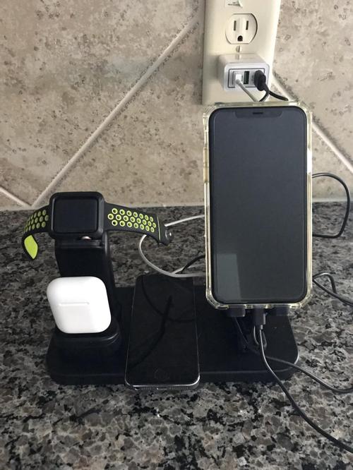 4-in-1 Wireless Charging Station for iPhone, AirPods, Apple Watch & Phone photo review