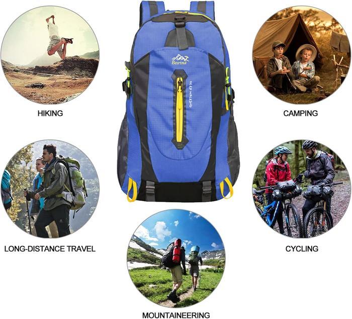 40L Waterproof Climbing Backpacks Men Women Outdoor Sports Backpacks Camping Hiking Backpacks Sports Bag Mountaineering Bag