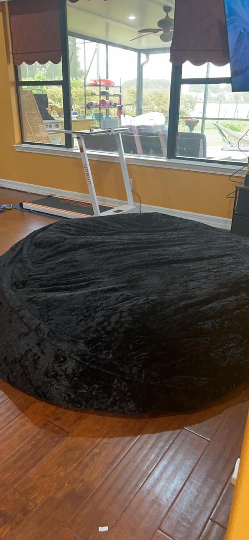 Big Huge Giant Bean Bag Chair, Comfy Fluffy Giant Round Bean Bag Lazy Sofa Cove, Lazy Sofa Bean Bag Chair Foam Furniture Bean Bag photo review