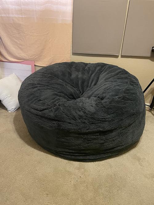 Big Huge Giant Bean Bag Chair, Comfy Fluffy Giant Round Bean Bag Lazy Sofa Cove, Lazy Sofa Bean Bag Chair Foam Furniture Bean Bag photo review