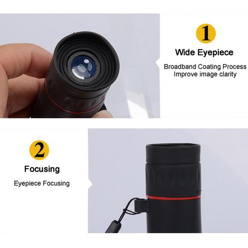 8X21 HD Monocular Telescope for Adults Bird Watching - High Power Night Vision