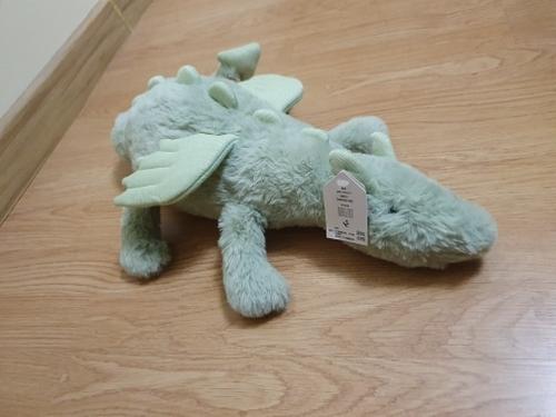 90Cm Evil Dragon Plush Toys Stuffed Dinos Flying Wings White Dragons Plushies photo review