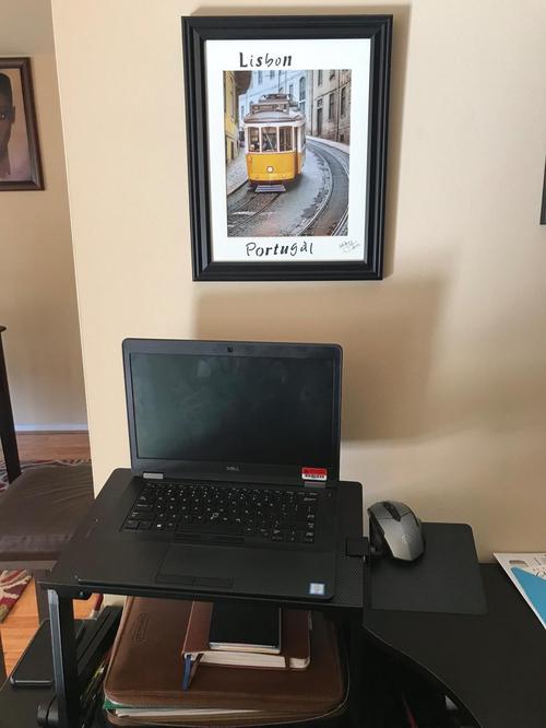 Adjustable Height Laptop Desk With Mouse Pad photo review