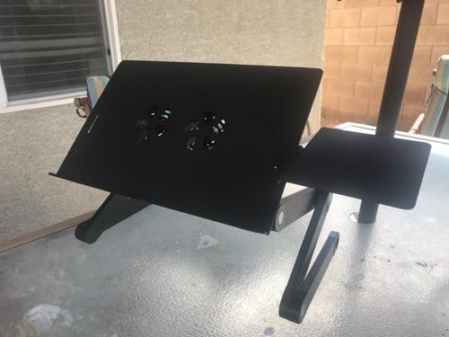 Adjustable Height Laptop Desk With Mouse Pad photo review