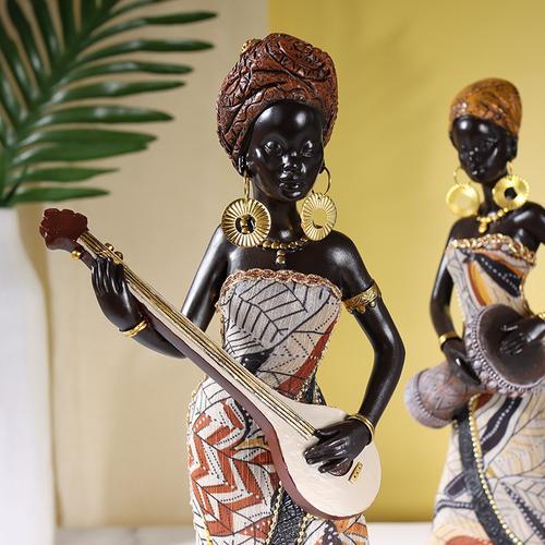 African Woman Sculpture Ideal Interior Decoration