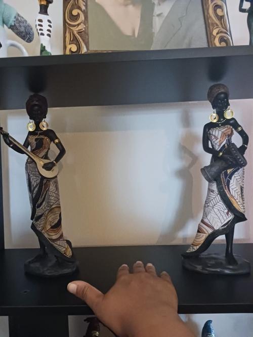 African Woman Sculpture Ideal Interior Decoration photo review