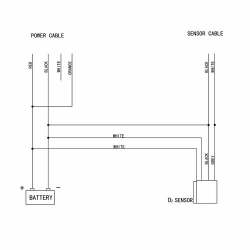 Air Fuel Ratio Gauge with O2 Sensor, Digital Display 2-in-1 Air Combustion Meter