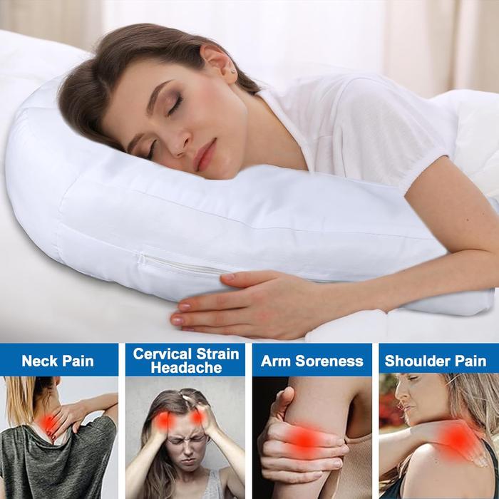 All New Side Sleeper Pillow, Anti-snoring Side Sleeping Fixed Sleeping Position U-shaped Pillow