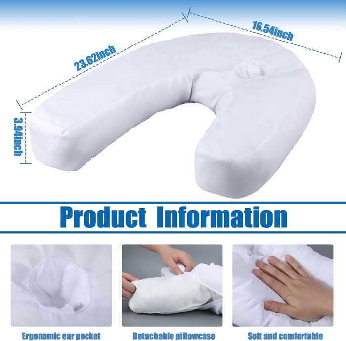 All New Side Sleeper Pillow, Anti-snoring Side Sleeping Fixed Sleeping Position U-shaped Pillow