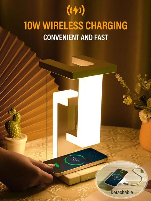 Anti-Gravity LED Desk Lamp with Wireless Charging