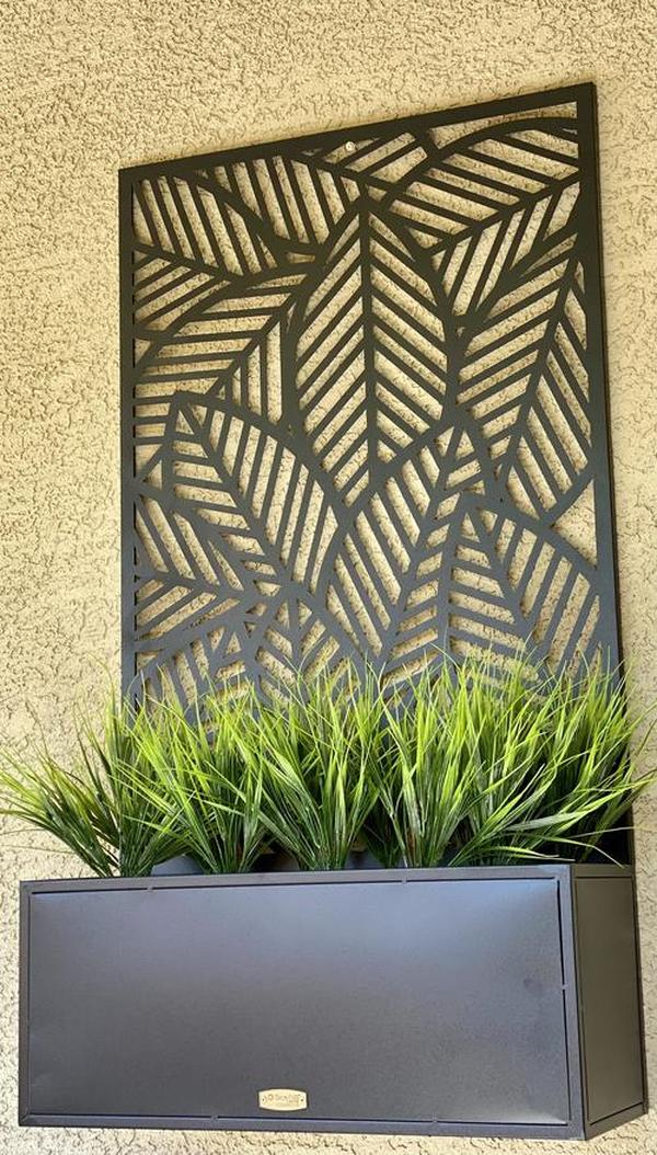 Artificial Outdoor Plants, Fake Wheat Grass Greenery Shrubs, UV Resistant Faux Plastic Plants Garden Porch Window Box Décor photo review