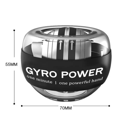 Auto-Start Led Power Gyro Force Wrist Hand Ball Arm Exerciser Relieve Pressure