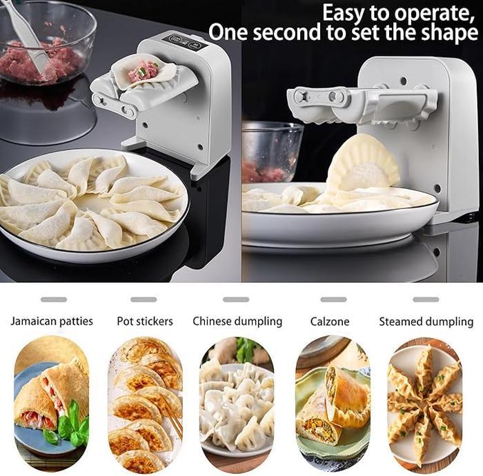 Automatic Electric Dumpling Press Maker Machine, Adjustable and Easy to Operate