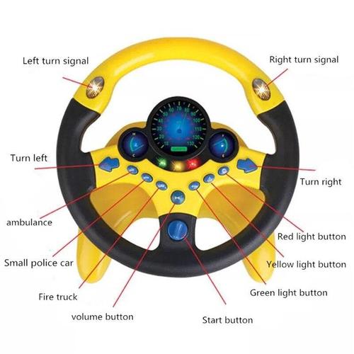 Baby Steering Wheel Toy With Light &amp; Sound