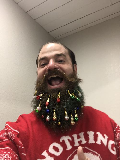 Beard Ornaments - Colorful Christmas Facial Hair Baubles! photo review