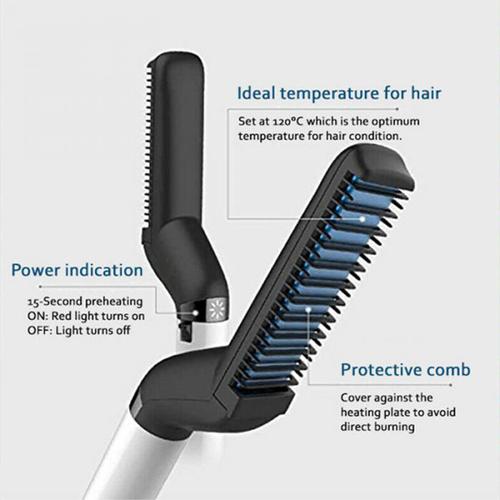 Beard Straightener Comb for Men - Quick and Easy Way to Style Beard and Hair