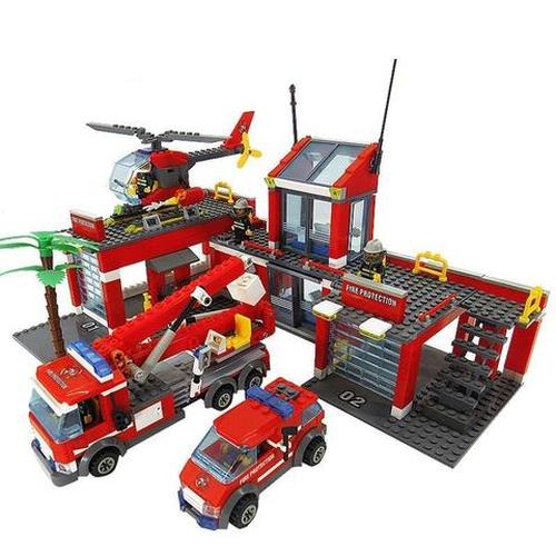 Big Fire Station Model Building Blocks