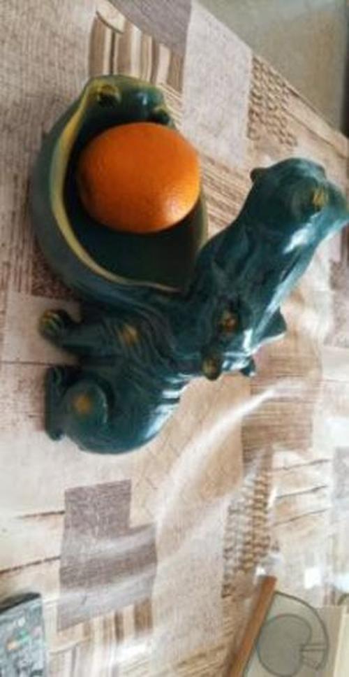 Big Mouth Hippo Ceramic Storage Figurine Key Bowl photo review