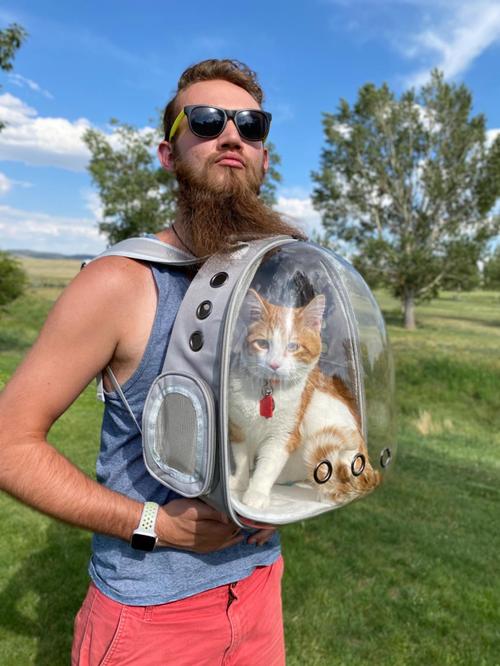 Bubble Backpack Carrier for Larger Cats Travel Outdoor photo review