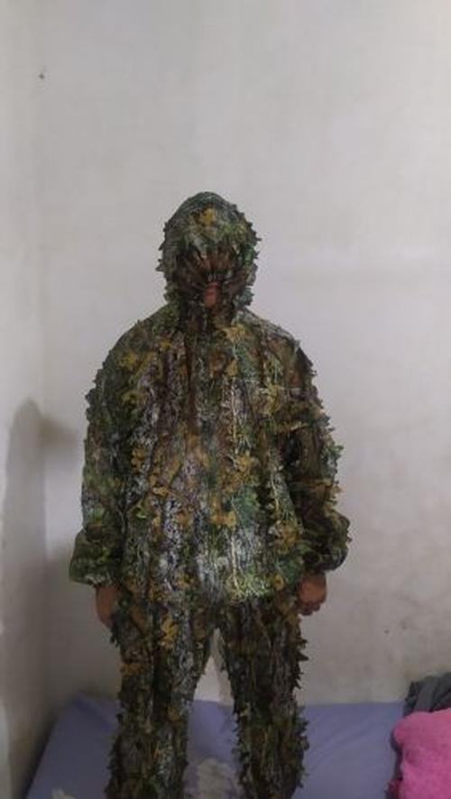 Camouflage Camo Suit, Jungle Bionic Leaves, Hunting Camouflage Clothes photo review