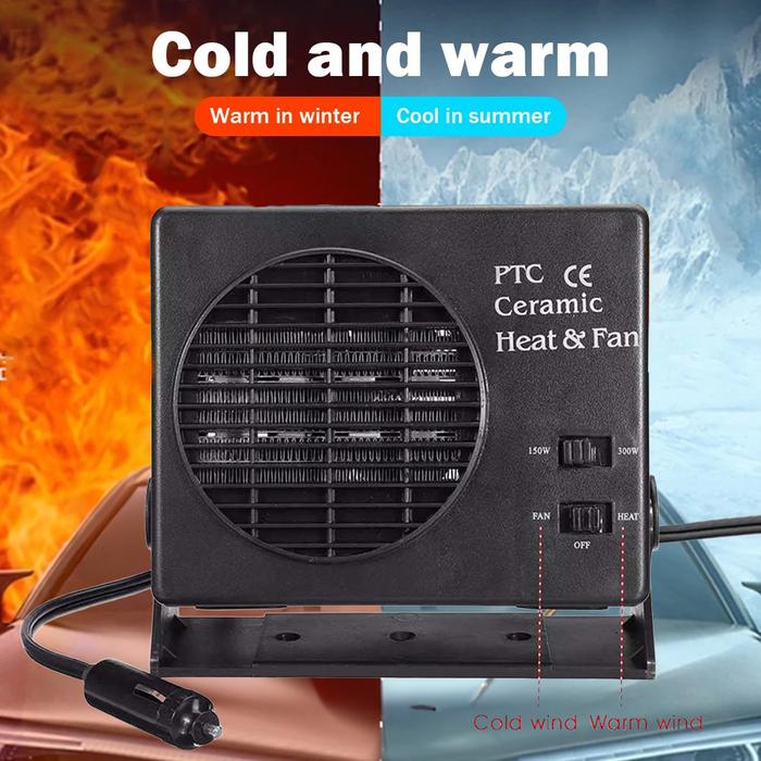 Car Heater 150W 300W 12V Ceramic Car Fan Heater