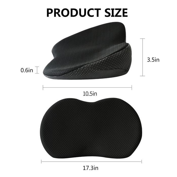 Car Seat Cushion For Short Drivers Height Risers For Adults, Memory Foam Car Seat Pad