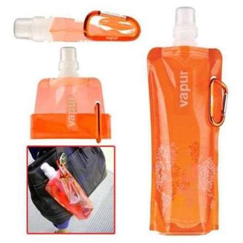 Carabiner Clip Collapsible Water Bottles for Travel and Hiking