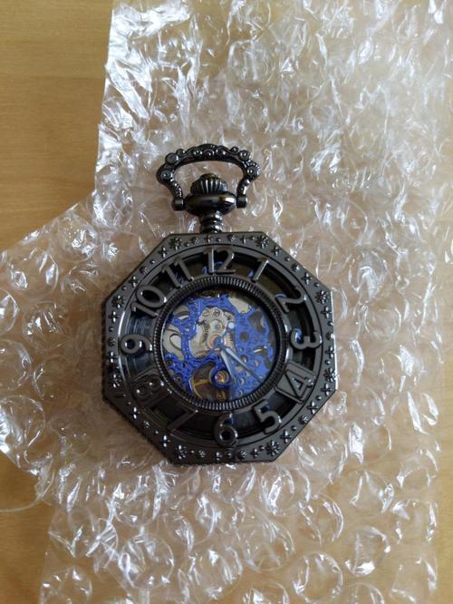 Carved Octagonal Steampunk Mechanical Pocket Watch Retro Rome photo review