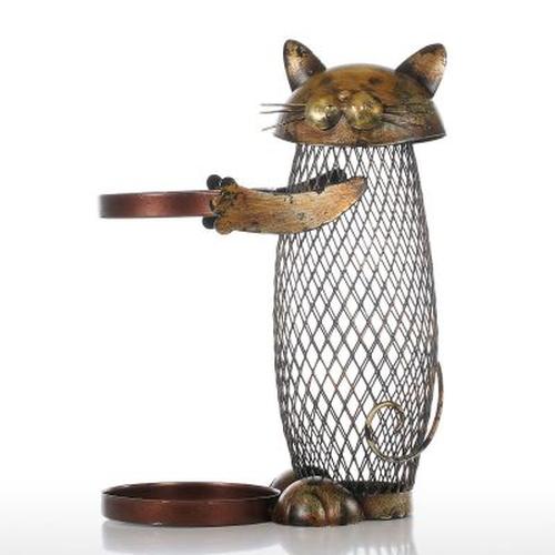 Cat Wine Bottle &amp; Cork Holder