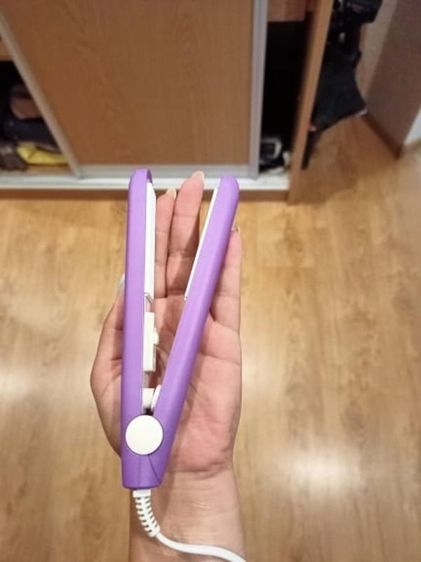 Ceramic Mini Hair Curler & Straightener 2-in-1, Quick Hair Styling Fast Heating Straightener photo review