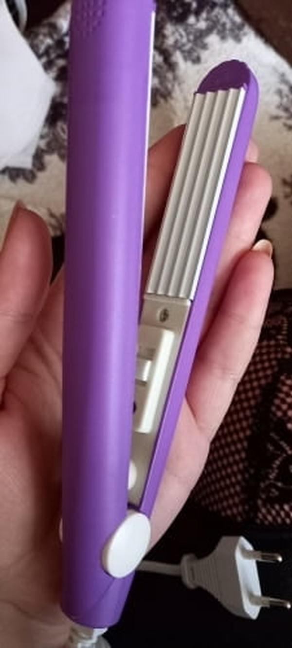 Ceramic Mini Hair Curler & Straightener 2-in-1, Quick Hair Styling Fast Heating Straightener photo review