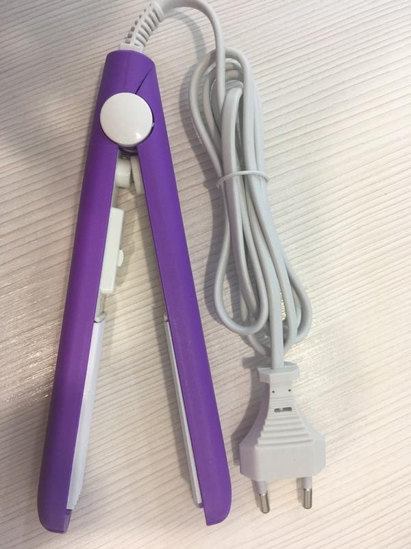 Ceramic Mini Hair Curler & Straightener 2-in-1, Quick Hair Styling Fast Heating Straightener photo review